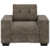 Sillón  Gris Oscuro de 59 cm en Piel Sintética