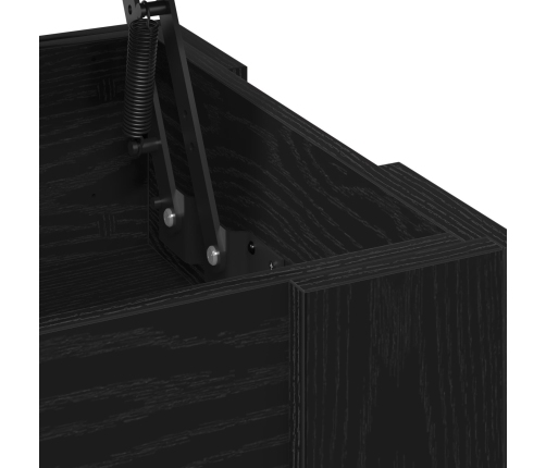 Mesa de café de roble negro  - 101x49x52 cm fabricada con madera engineered
