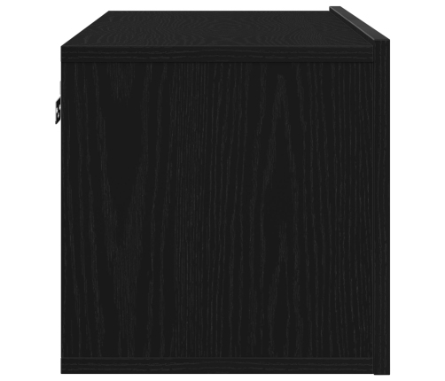 Armarios de Pared para TV  (Juego de 2) - Roble Negro, 80x30x30 cm, Hecho de Madera Elaborada
