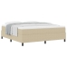 Cama con Base Spring  con Colchón Verde Claro Gris Super King Tela de Corduroy