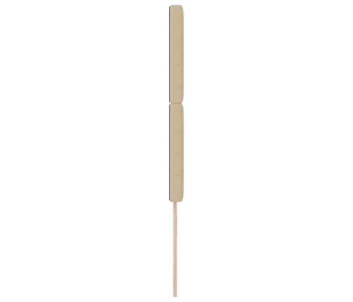 Cabezal  Diseño Sencillo Verde Claro Gris 90 cm Tela de Pana