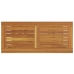 Mesa de Exterior  Natural y Negra 35x80x75 cm de Madera Sólida y Acero