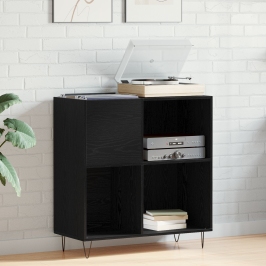 Armario para Registros en Roble Negro 84.5x38x90 cm