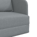 Sofá cama  2 en 1 gris claro 65x80x83 cm tela