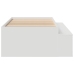 Estructura de Cama de Almacenamiento Blanca 75x190 cm