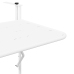 Mesa de Balcón Colgante  Plegable Blanca 60x40 cm Acero