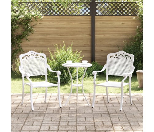 Silla de Exterior  Blanca Metal 62 x 64 x 93 cm Duradera