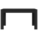 Mesa de Comedor  Negra de Roble 140x74,5x76 cm de Madera de Ingeniería