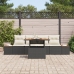 Conjunto de Sofá de Jardín   Conjunto de 5 Negro, Beige