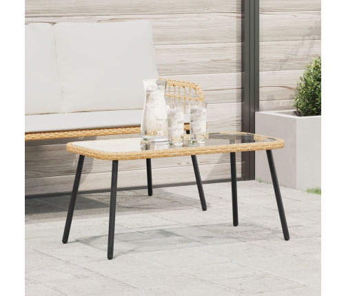 Mesa de Café  Natural 90x45x42 cm de Poliratán