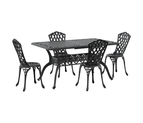 Set de 3 Negro Aluminio Fundido Grande
