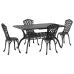 Set de 3 Negro Aluminio Fundido Grande