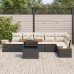 Conjunto de sofá de jardín  Set de 7 Beige Polirratán