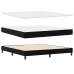 Cama con somier y colchón  Negro Super King Terciopelo