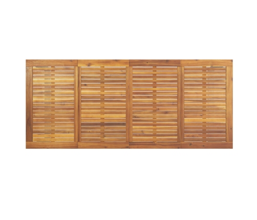 Conjunto de Comedor de Jardín  Juego de 9 Gris, Tono Madera Metal