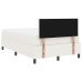 Cama con Box Spring  con Colchón Crema 120x200 cm Tela de Pana