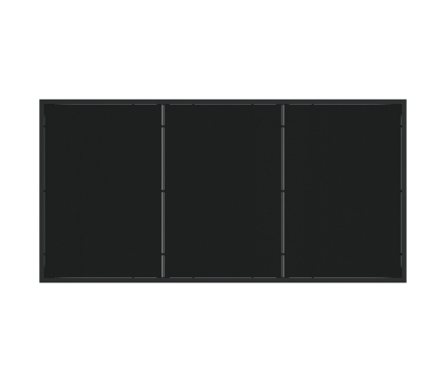 Set de comedor de jardín  7 piezas con cojines - Ratán negro