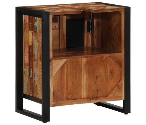 Armario de Baño  Multicolor 55x35x60 cm Madera Maciza Reciclada