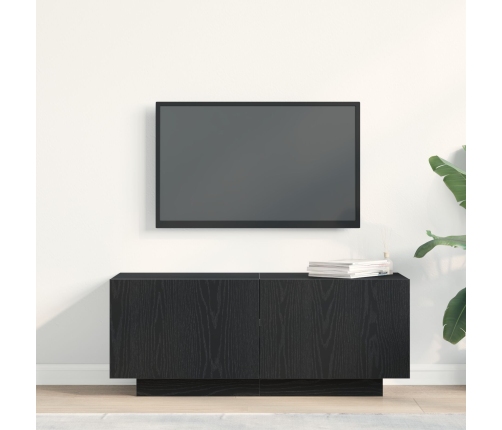 Armario de TV  Negro Roble 100x35x40 cm Madera Ingenierizada