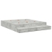 Cama con almacenamiento  Gris 200x200 cm