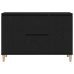 Aparador Negro de Roble  101x35x60 cm en Madera Ingenierizada