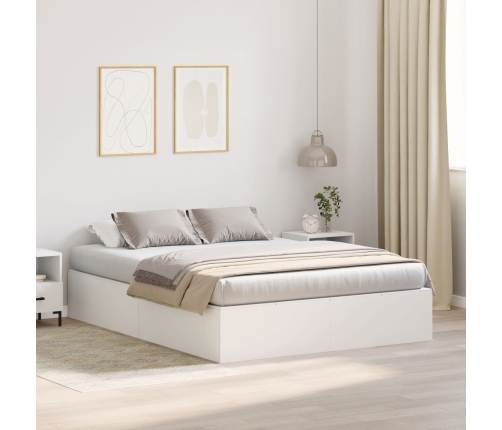 Estructura de Cama  Blanca MDF 140 x 200 cm
