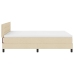 Marco de Cama  con Colchón Beige Tela 160 x 200 cm Colchón de cama