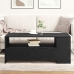Mesa de Café de Roble Negro 102x55x43.5 cm Hecha de Madera Ingenierizada