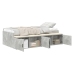 Estructura de Cama  Gris Concreto 100x200 cm