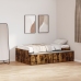 Cama con Almacenamiento  Roble Ahumado 100x200 cm