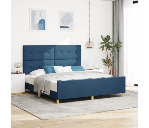 Cama  Azul 180x200 cm Tela