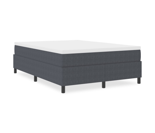 Cama de muelles  Gris Oscuro 140x200 cm Tela de Corduroy