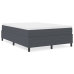 Cama de muelles  Gris Oscuro 140x200 cm Tela de Corduroy