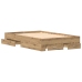 Estructura de Cama  con Cajones de Roble Artesanal 120x200 cm de Madera Elaborada