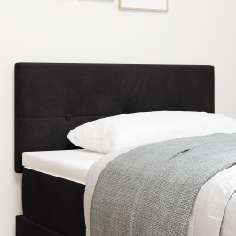 Cabezal  Boton de Tapicería Negro 100 cm Terciopelo