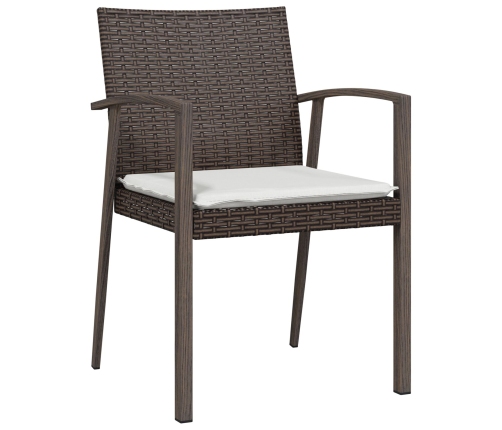 Set de 2 Marrón Ratán de PE 2 Plazas Duradero