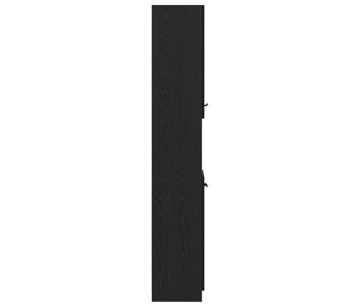 Gabinete de baño de roble negro  - 32x34x188.5 cm