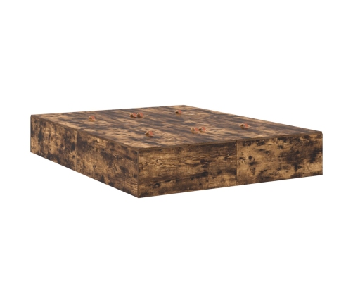 Estructura de cama  Roble ahumado Madera elaborada 140 x 190 cm