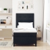 Cama con Somier Negra 90x200 cm Tela