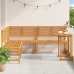 Conjunto de Comedor de Jardín de Acacia de 4 Piezas