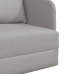 Sofá Cama de Piso  2 en 1 Gris Claro 65x80x83 cm Tela