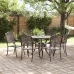 Conjunto de Comedor de Jardín de 7 Piezas de  en Aluminio Fundido Bronce