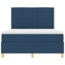 Cama Box Spring  con colchón Azul 140x190 cm Tela