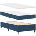 Cama Box Spring  con Colchón Azul 100x200 cm Tela