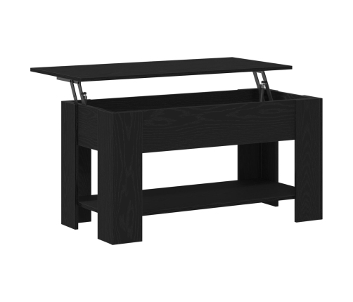 Mesa de café de roble negro  - 101x49x52 cm fabricada con madera engineered