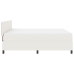 Cama con Base y Colchón & LED Crema Super King Tela de Pana
