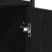 Aparador Negro de Roble 70x30x80 cm de Madera Ingenierizada