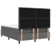 Cama Tapizada  con Colchón Gris Oscuro 160x200 cm Tela