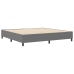 Cama Box Spring Gris Claro 200x200 cm Tela de Corduroy