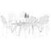 Juego de 4 Blanco Aluminio fundido Grande Inlays decorativos